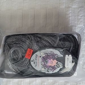 WOMENS PONY TAIL CLIP-ON GRAY COLOR # 51